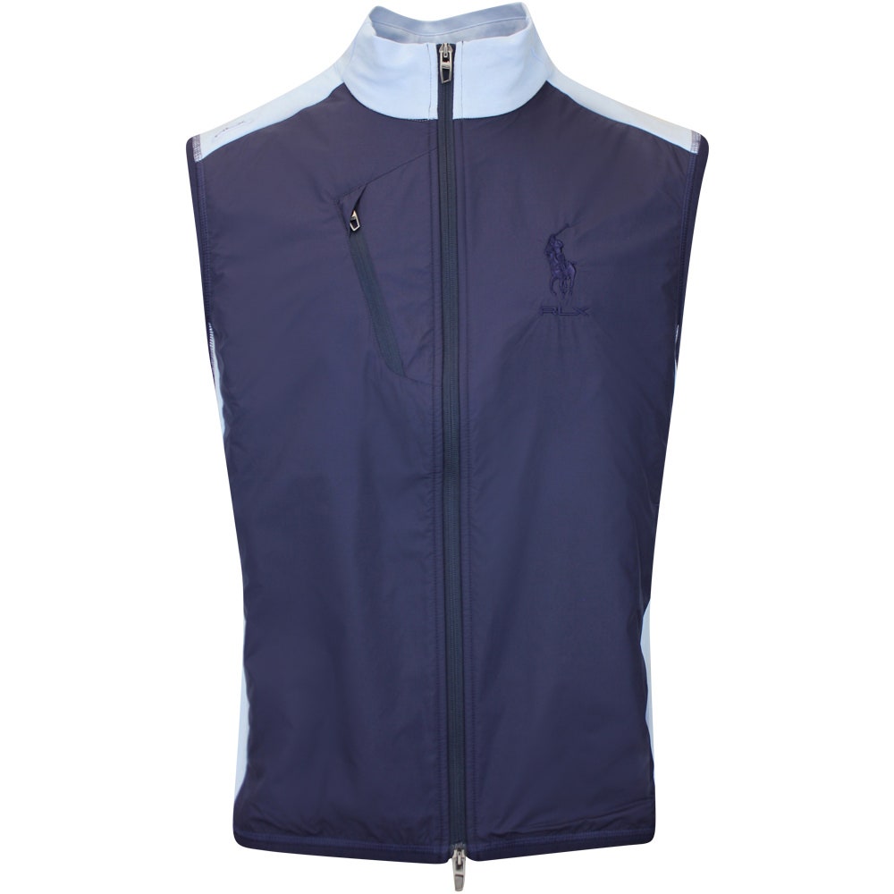 RLX Golf Pullover - RL Tour Pro Logo Tech Terry Vest - O. Blue FA25