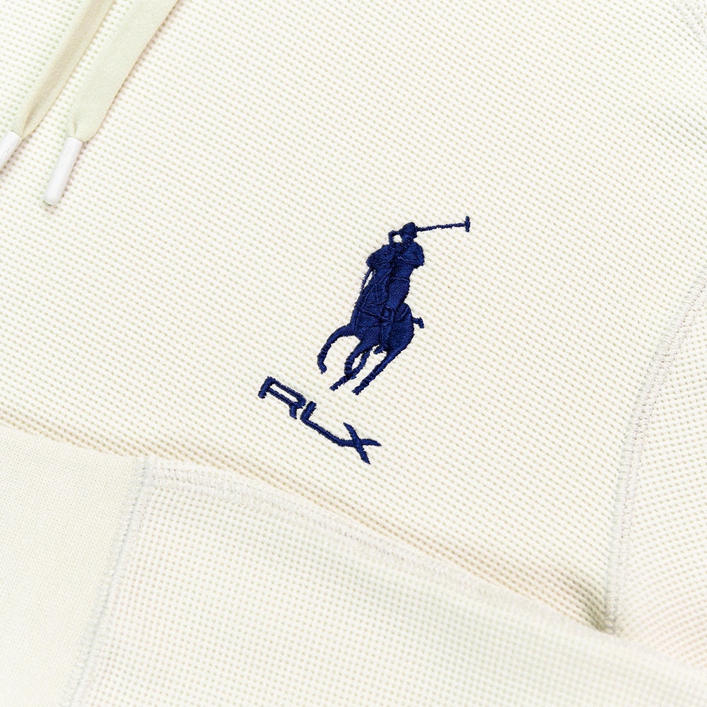 RLX Golf Pullover - RL Tour Pro Logo Tech Waffle Hoodie - Pebble FA25