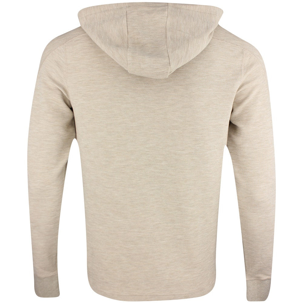 RLX Golf Pullover - RL Tour Pro Logo Tech Waffle Hoodie - Sand SS25