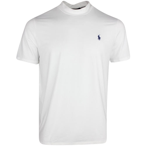 RLX Golf Shirt - Peached Airflow Mock Neck - Ceramic White SS25