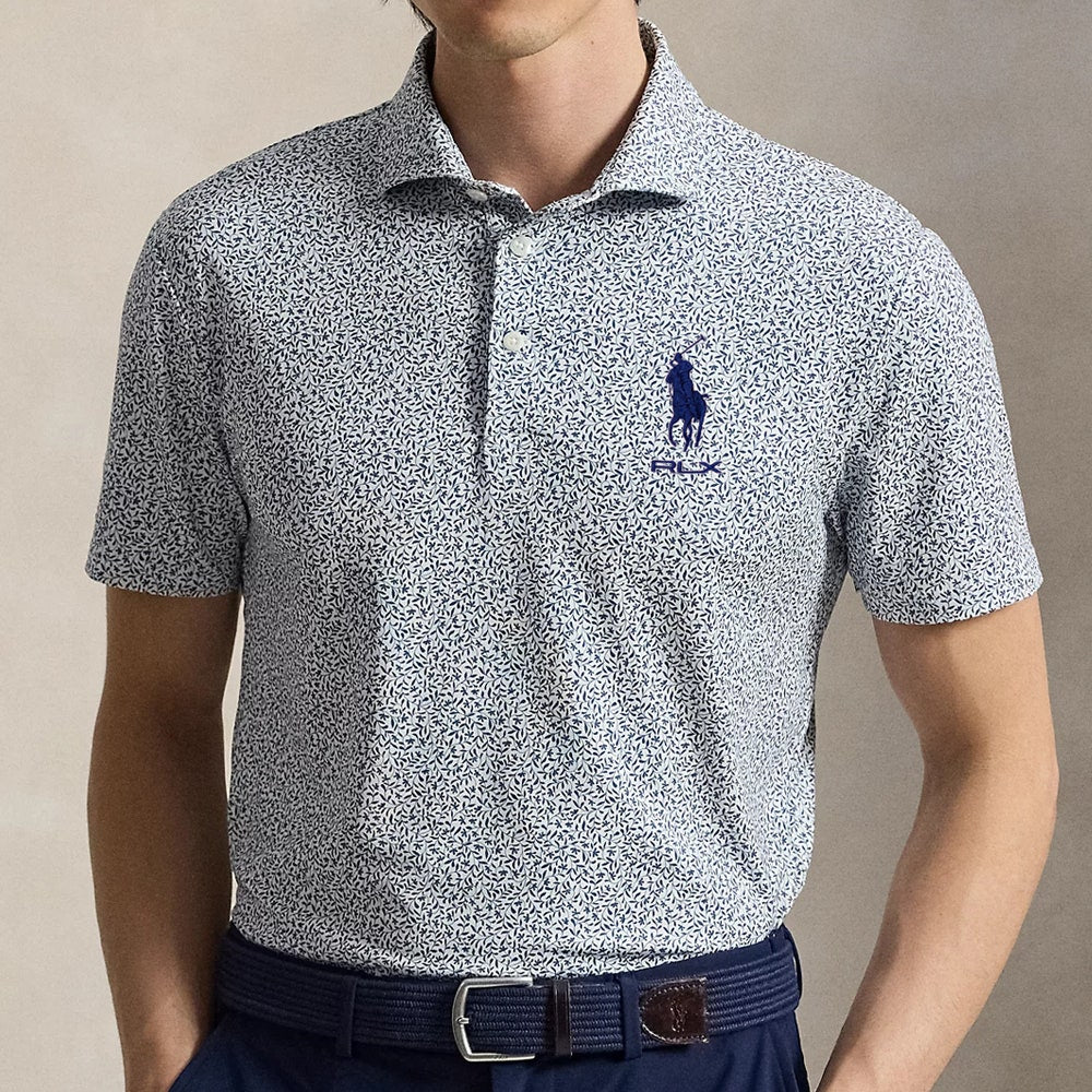 RLX Golf Shirt - RL Tour Pro Logo Botanic Deco - Old Royal AW26