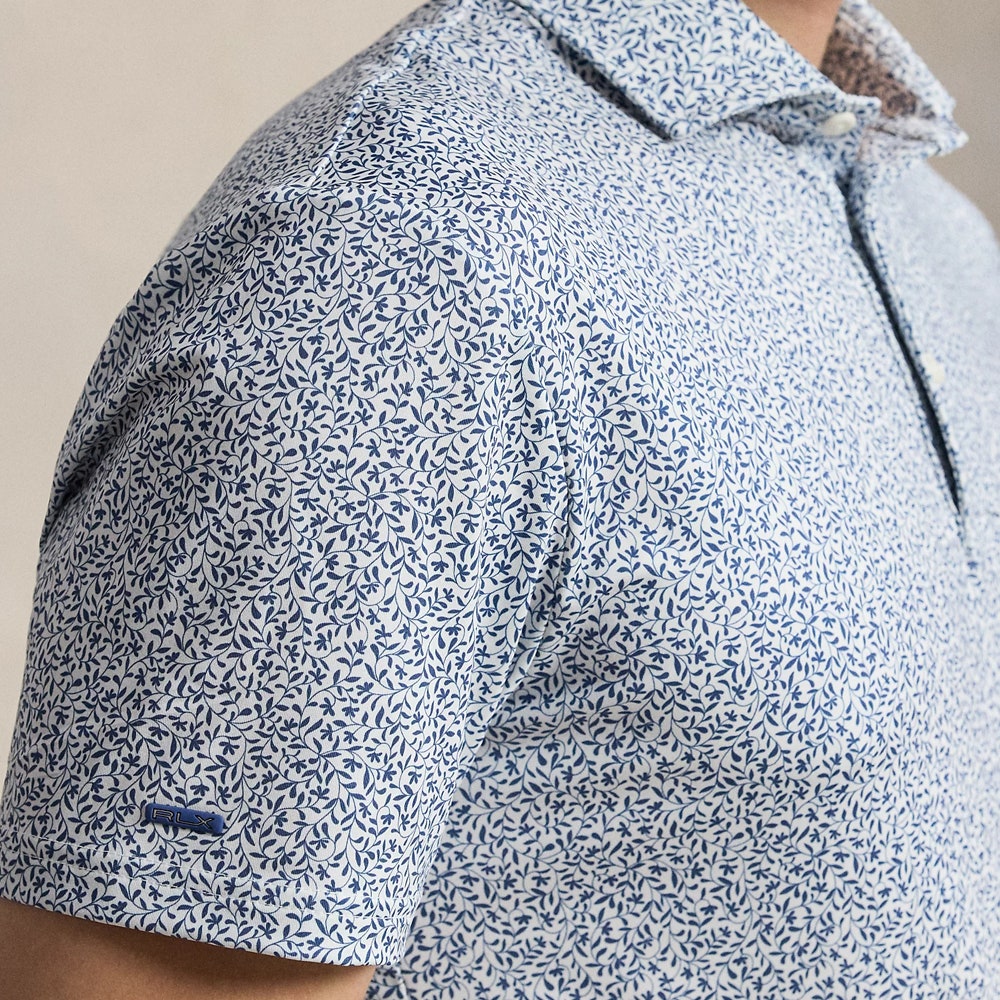 RLX Golf Shirt - RL Tour Pro Logo Botanic Deco - Old Royal AW26