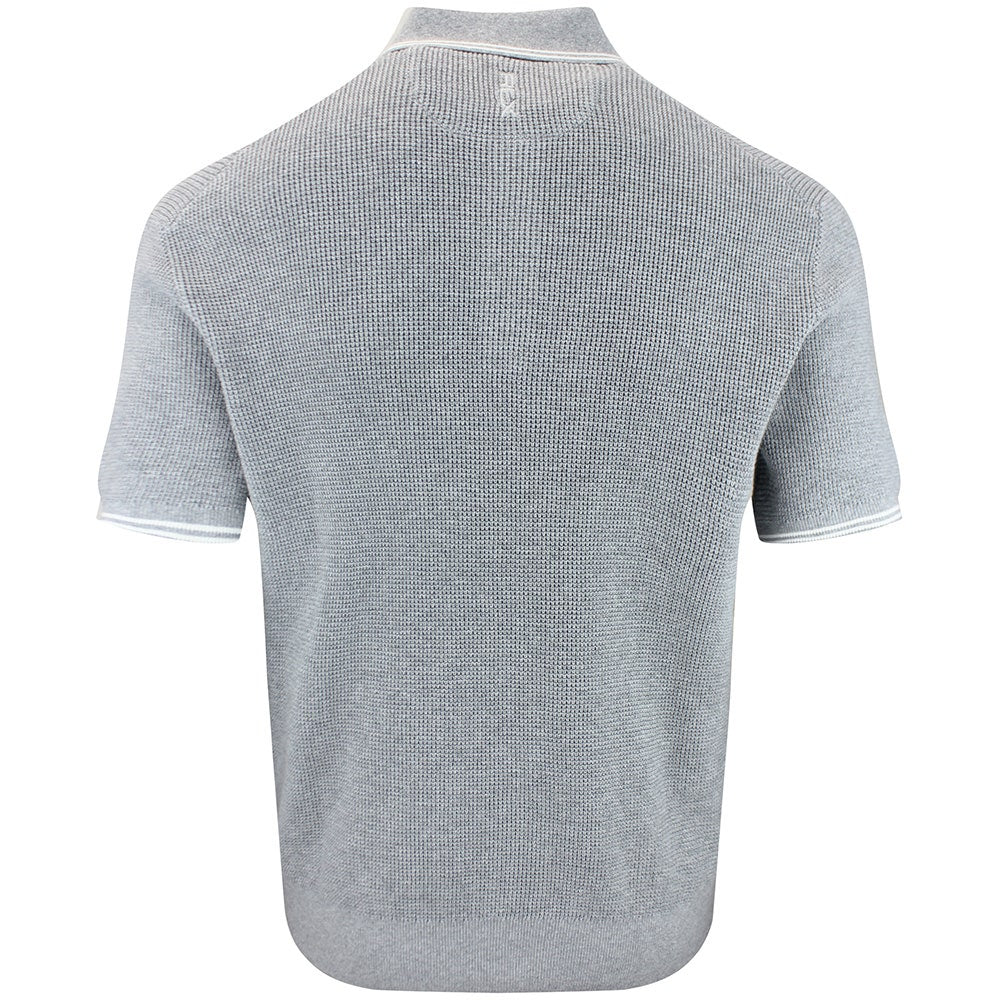 RLX Golf Shirt - RL Tour Pro Logo Knitted Polo - Grey Heather AW26