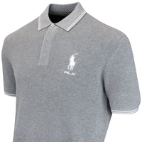 RLX Golf Shirt - RL Tour Pro Logo Knitted Polo - Grey Heather AW26