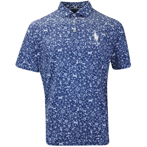RLX Golf Shirt - RL Tour Pro Logo Polo CF - Old Royal Print FA25