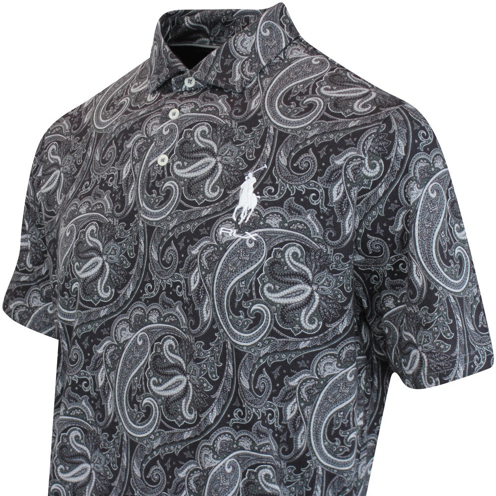 RLX Golf Shirt - RL Tour Pro Logo Polo CF - Paisley Print FA25