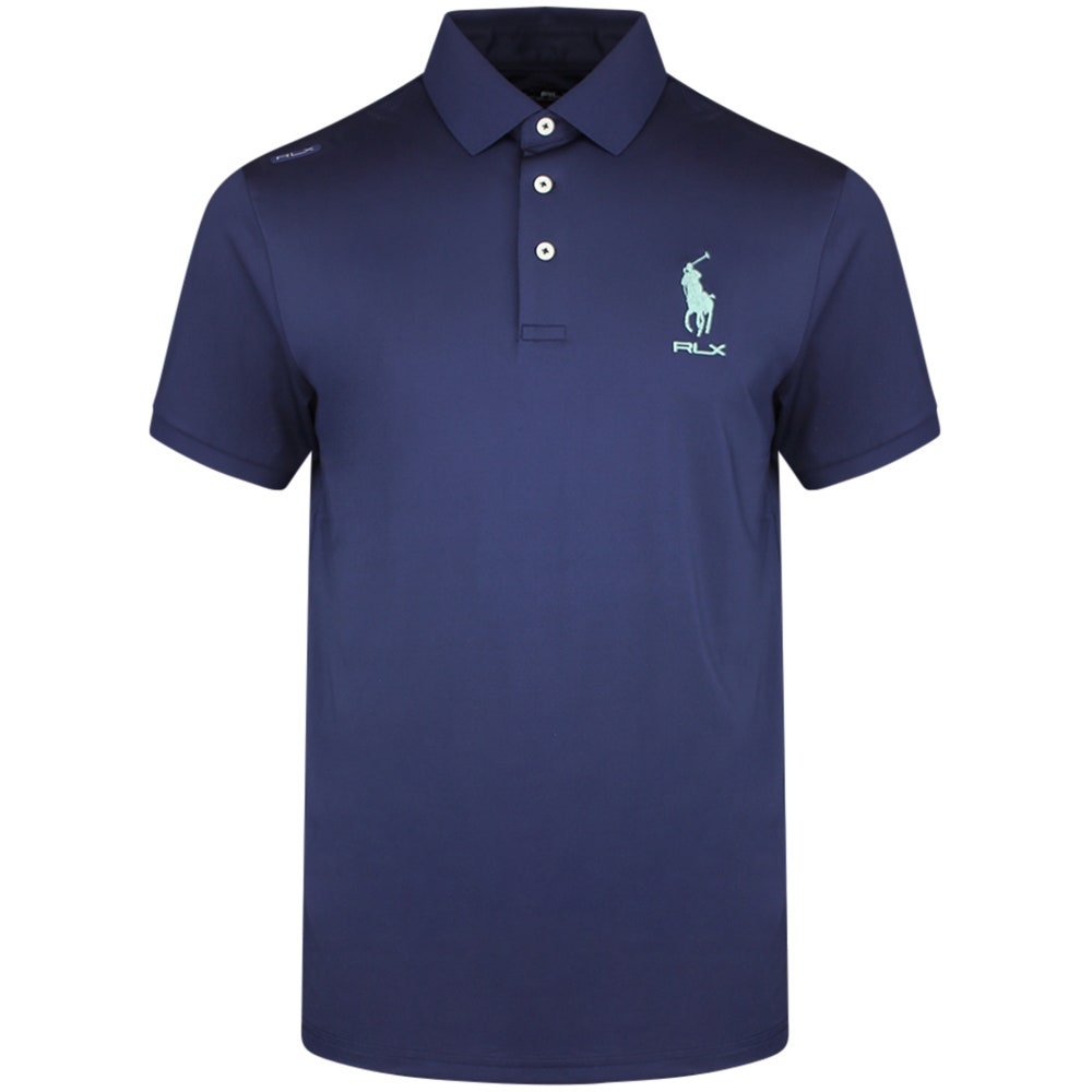 RLX Golf Shirt - RL Tour Pro Logo Polo - Navy - O. Green SS26