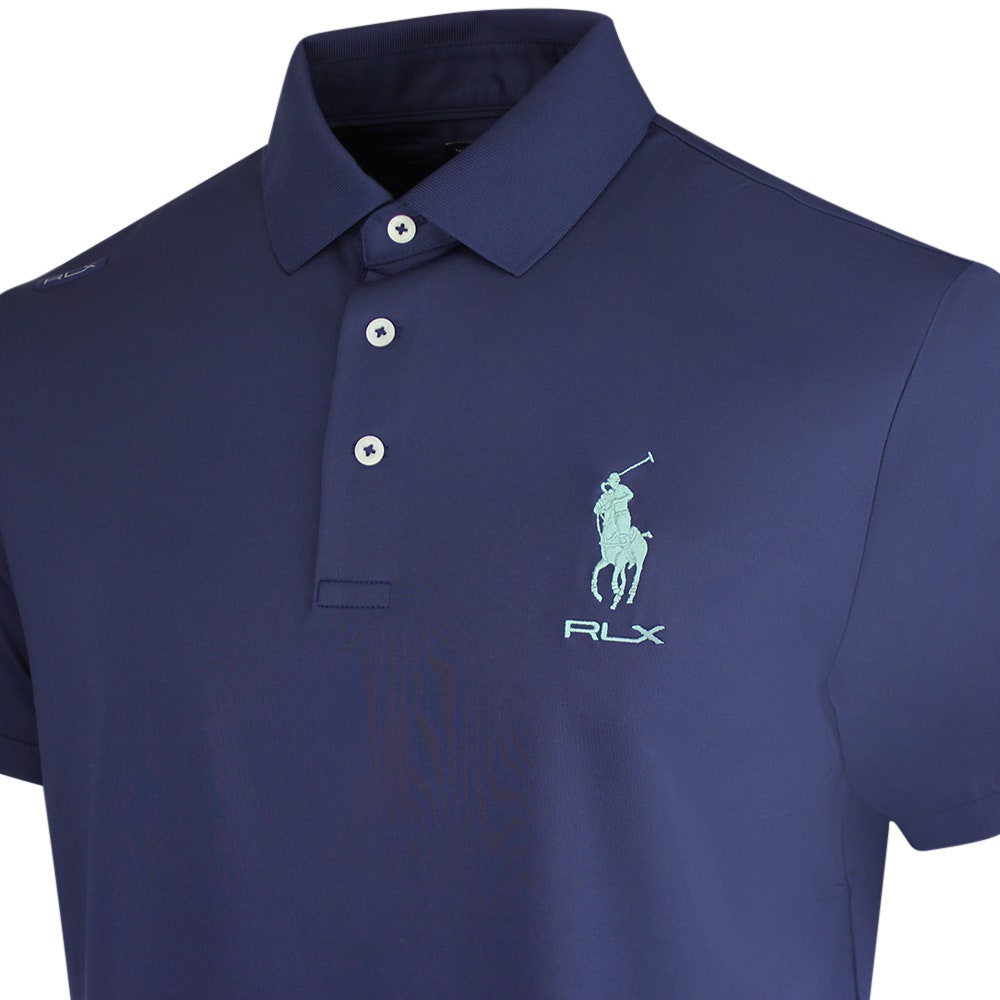 RLX Golf Shirt - RL Tour Pro Logo Polo - Navy - O. Green SS26