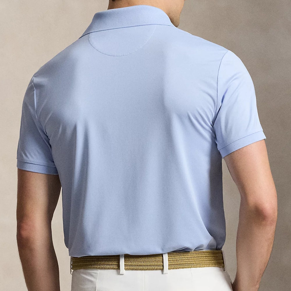 RLX Golf Shirt - RL Tour Pro Logo Polo - Pebble Blue AW26