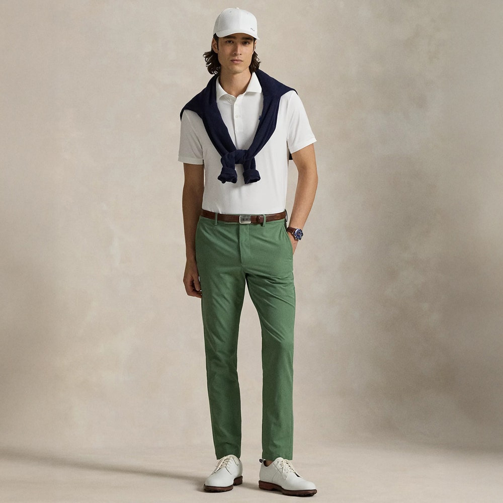 RLX Golf Shirt - RL Tour Pro Logo Polo - White - Navy SS26