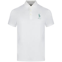 RLX Golf Shirt - RL Tour Pro Logo Polo - White - O. Green SS26