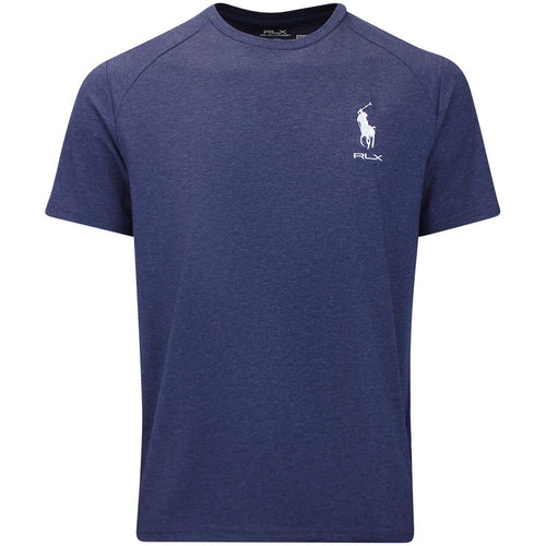 RLX Golf T-Shirt - RL Tour Pro Logo Jersey Tee - Spring Navy Hthr SS26