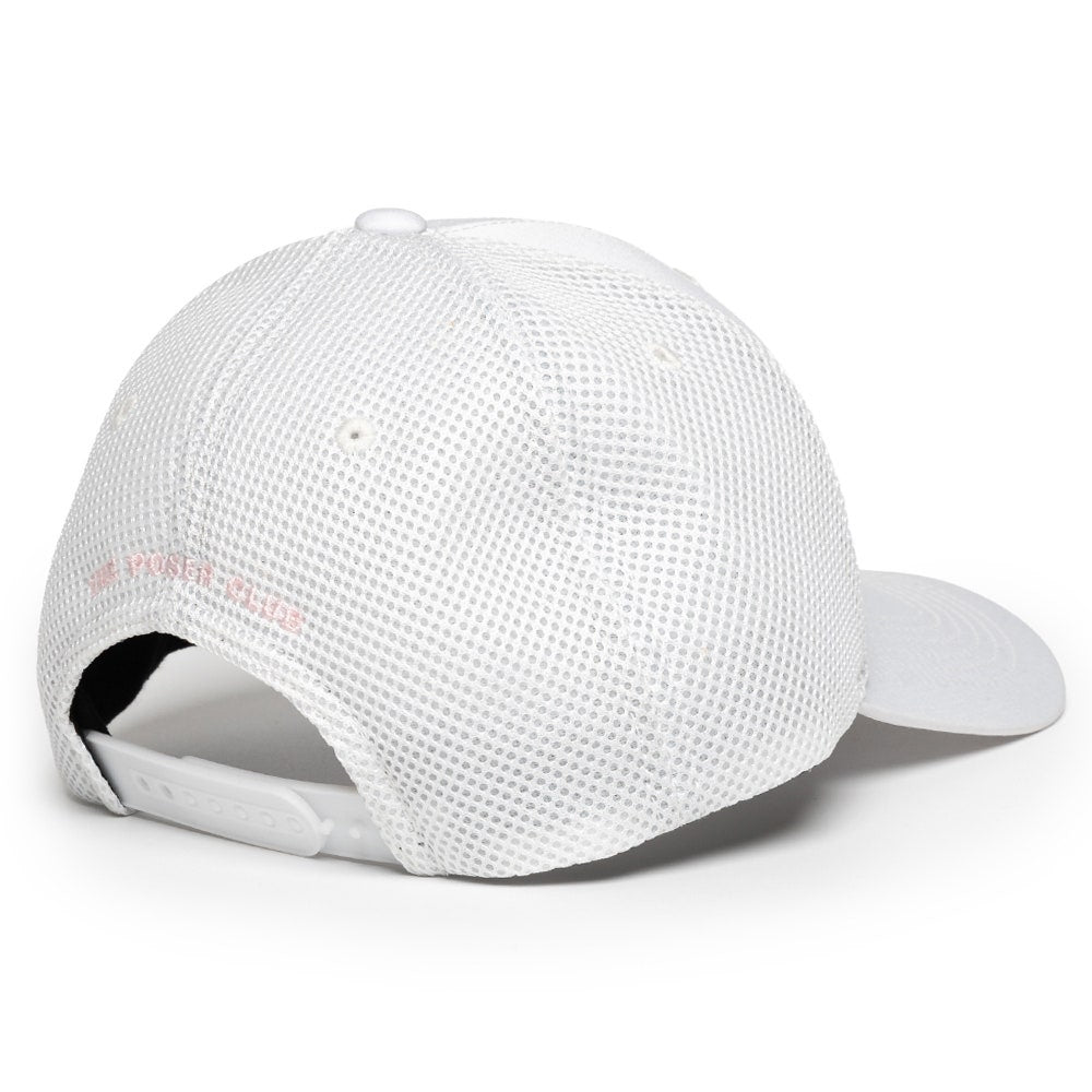 The Poser Club Golf Cap - TPC Argyle Tech Snapback - White '26
