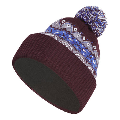 adidas Golf Beanie - Climawarm Pom - Maroon AW26