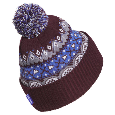 adidas Golf Beanie - Climawarm Pom - Maroon AW26