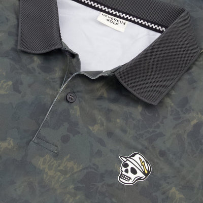Devereux Golf Shirt - Tree Camo LS Polo - Camo FA26