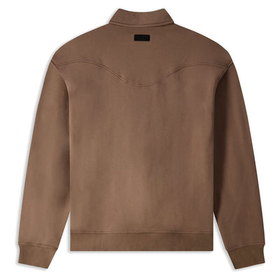 Devereux Golf Pullover - Western Fleece - Brindle FA26
