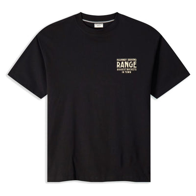 Devereux Golf T-Shirt - Highway Driving Range Tee - Black FA26
