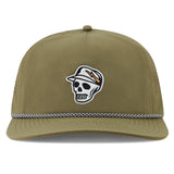 Devereux Golf Cap - Skull Caddie Performance Rope Hat - Brindle FA26