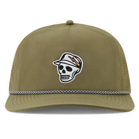 Devereux Golf Cap - Skull Caddie Performance Rope Hat - Brindle FA26