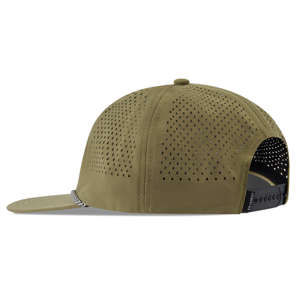 Devereux Golf Cap - Skull Caddie Performance Rope Hat - Brindle FA26