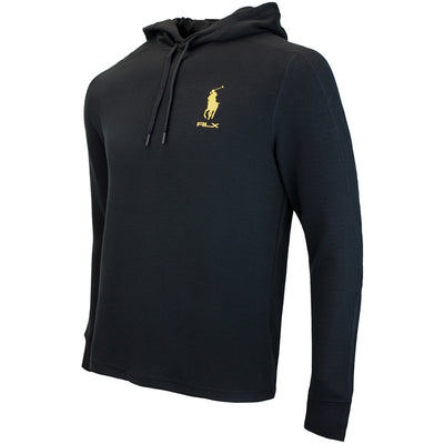 RLX Golf Pullover - RL Tour Pro Logo TW Hoodie - Black - Yellow AW26