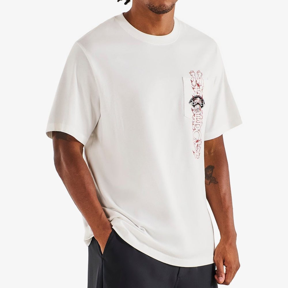 424042 - Malbon golf t shirt vista insignia tee off white WI26 M-10393 OWT 53