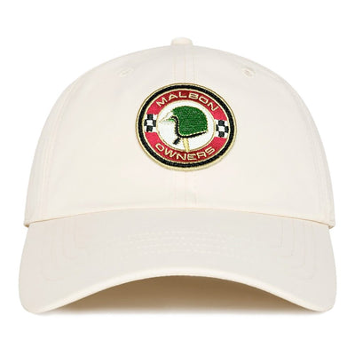 Malbon Golf Cap - Owner's Club Dad Hat - Ivory WI26