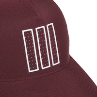 adidas Golf Cap - 3-Stripes Tour Hat - Maroon AW26