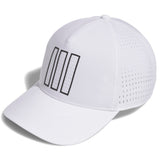 adidas Golf Cap - 3-Stripes Tour Hat - White AW26
