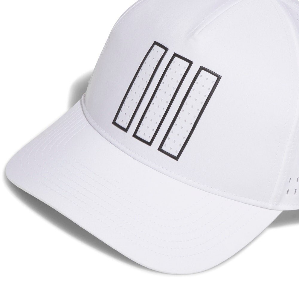 adidas Golf Cap - 3-Stripes Tour Hat - White AW26