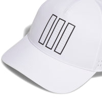adidas Golf Cap - 3-Stripes Tour Hat - White AW26