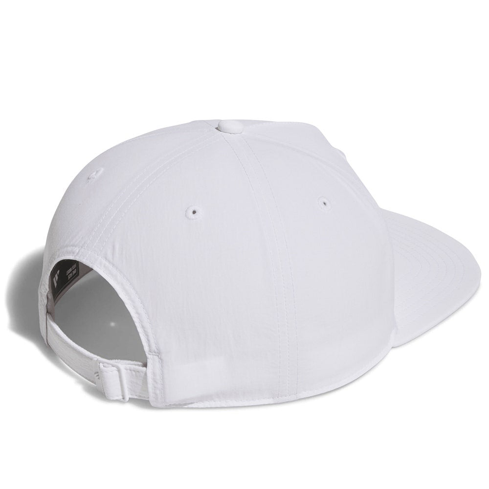 adidas Golf Cap - 5 Panel Crinkled Nylon Hat - White AW26