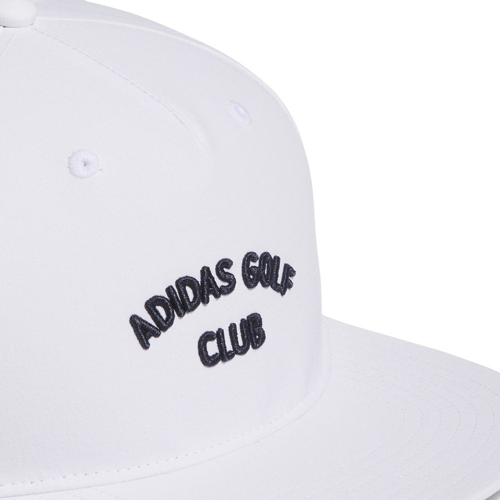 adidas Golf Cap - 5 Panel Crinkled Nylon Hat - White AW26