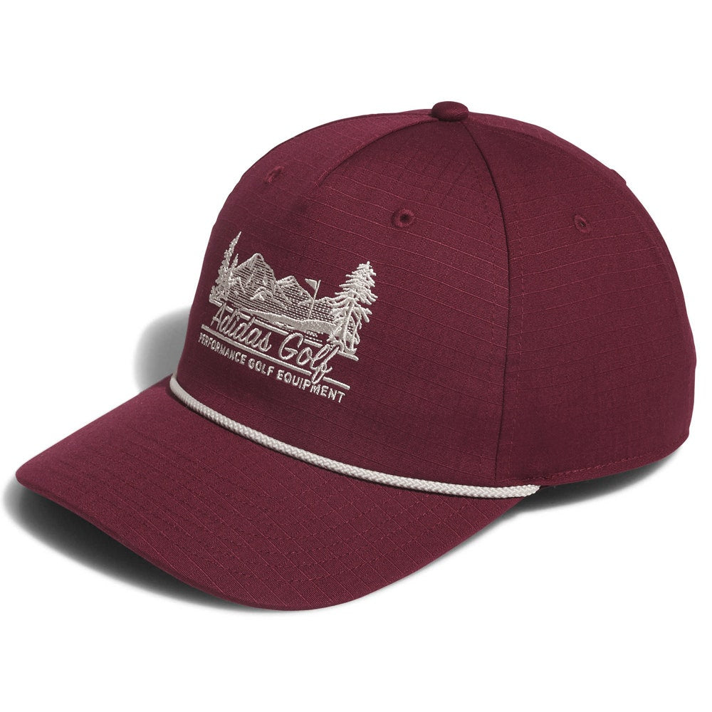 adidas Golf Cap - Novelty Scenic Hat - Maroon AW26