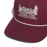 adidas Golf Cap - Novelty Scenic Hat - Maroon AW26