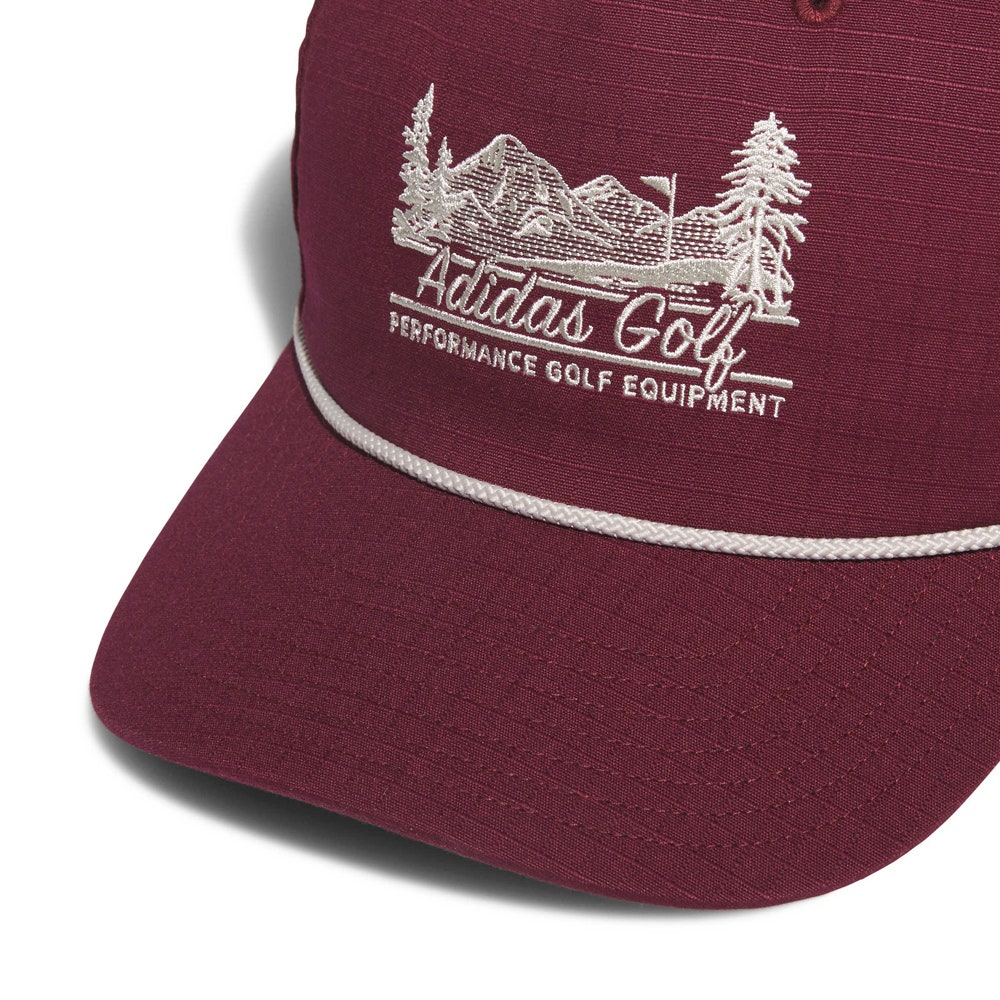 adidas Golf Cap - Novelty Scenic Hat - Maroon AW26