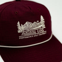 adidas Golf Cap - Novelty Scenic Hat - Maroon AW26