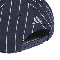 adidas Golf Cap - Pinstripe Flat Bill - Collegiate Navy AW26