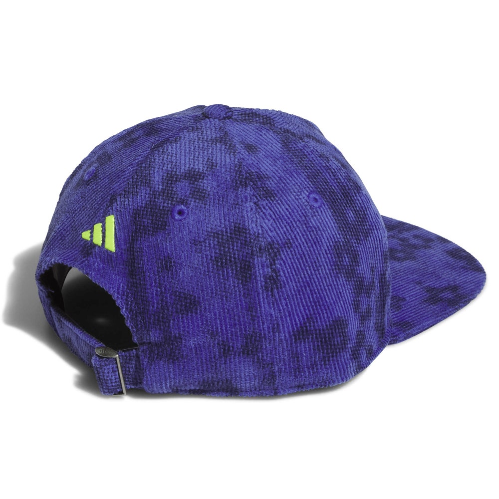 adidas Golf Cap - Printed Corduroy Hat - Dual Indigo AW26