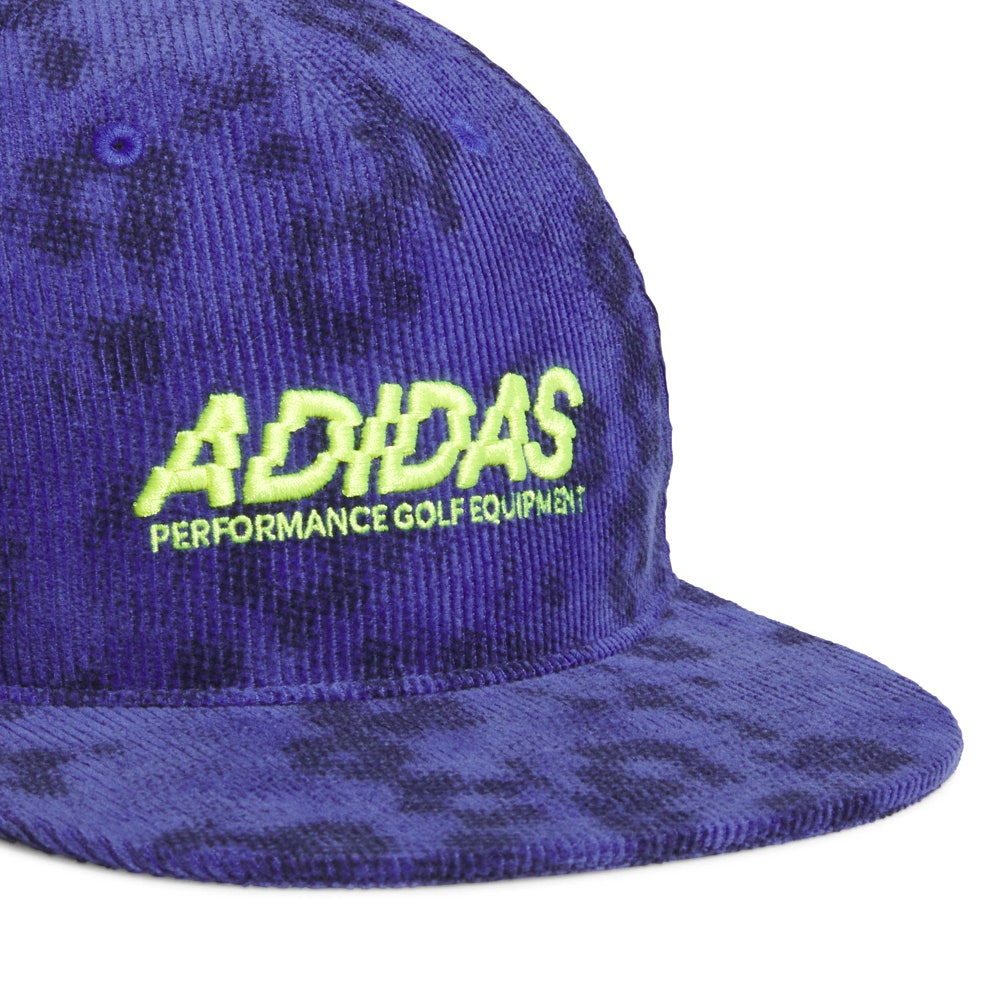 adidas Golf Cap - Printed Corduroy Hat - Dual Indigo AW26