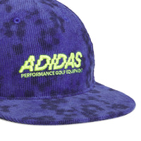 adidas Golf Cap - Printed Corduroy Hat - Dual Indigo AW26