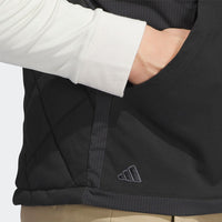 adidas Golf Gilet - Go-To Quilted FZ Vest - Black AW24