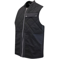 adidas Golf Gilet - Go-To Quilted FZ Vest - Black AW24