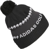 adidas Golf Hat - Cold.RDY 3 Stripe Pom Beanie - Black AW25