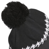adidas Golf Hat - Cold.RDY 3 Stripe Pom Beanie - Black AW25