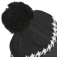 adidas Golf Hat - Cold.RDY 3 Stripe Pom Beanie - Black AW25