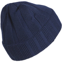 adidas Golf Hat - Rib Knit Beanie - Collegiate Navy AW25