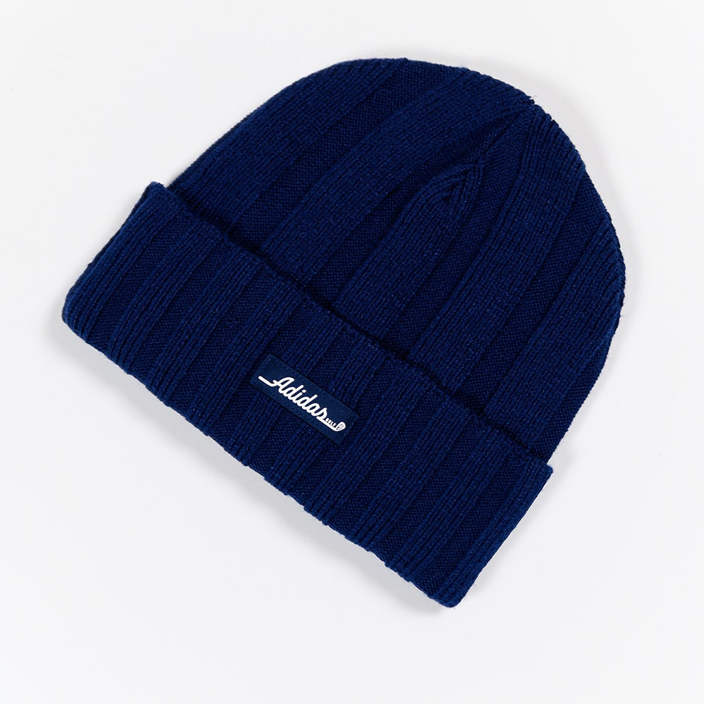 adidas Golf Hat - Rib Knit Beanie - Collegiate Navy AW25