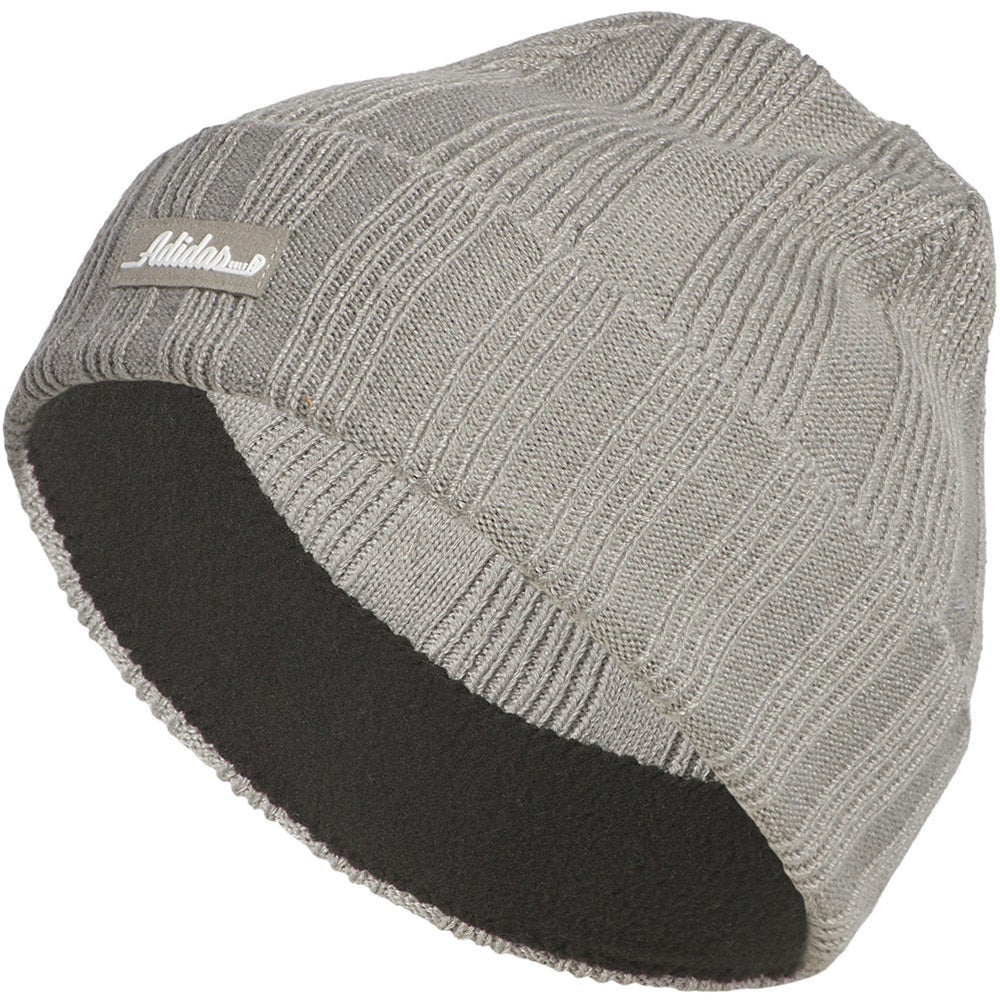 adidas Golf Hat - Rib Knit Beanie - Putty Beige AW25